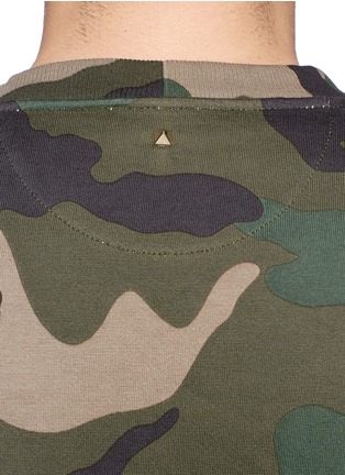 细节 - 点击放大 - VALENTINO GARAVANI - Camouflage French terry sweatshirt
