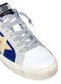 细节 - 点击放大 - GOLDEN GOOSE - MAY五角星图案真皮拼接天鹅绒运动鞋
