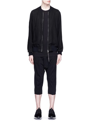 模特示范图 - 点击放大 - THE VIRIDI-ANNE - 单色纯棉夹克