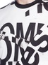 细节 - 点击放大 - COMME DES GARÇONS HOMME - 品牌名称印花纯棉T恤