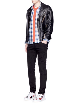 模特儿示范图 - 点击放大 - J BRAND - BEARDEN MOTO弹力机车长裤