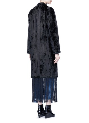 背面 - 点击放大 - TOGA ARCHIVES - 绒面流苏长款大衣