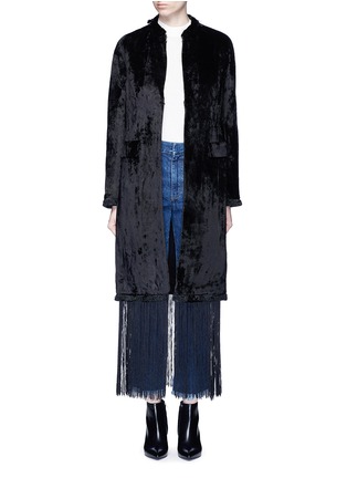 首图 - 点击放大 - TOGA ARCHIVES - 绒面流苏长款大衣