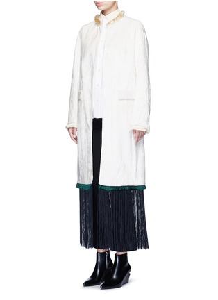 正面 - 点击放大 - TOGA ARCHIVES - 丝绒质感流苏长款大衣