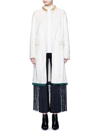 首图 - 点击放大 - TOGA ARCHIVES - 丝绒质感流苏长款大衣