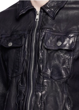 细节 - 点击放大 - NEIL BARRETT - 纹理牛皮外套