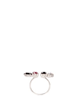 模特示范图 - 点击放大 - JOOMI LIM - ORGANIZED CHAOS施华洛世奇仿水晶开口戒指