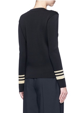背面 - 点击放大 - NEIL BARRETT - 条纹装饰针织衫