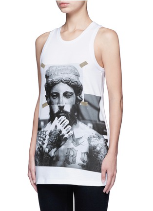 正面 -点击放大 - NEIL BARRETT - 雕塑拼接人像胶印纯棉背心