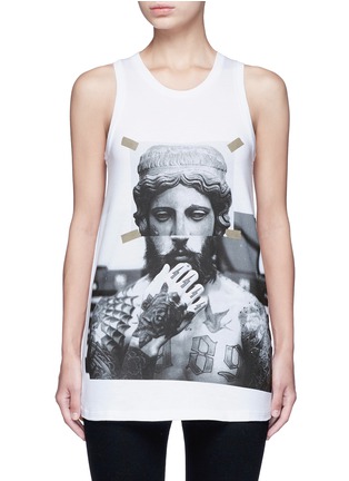 首图 - 点击放大 - NEIL BARRETT - 雕塑拼接人像胶印纯棉背心