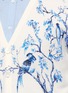 细节 - 点击放大 - ALEXANDER MCQUEEN - 青花瓷图案羊毛混丝针织外套