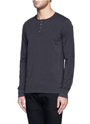 正面 -点击放大 - SCOTCH & SODA - 混棉圆领长袖T恤