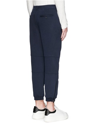 背面 - 点击放大 - ALEXANDER MCQUEEN - 拉链裤脚纯棉休闲裤