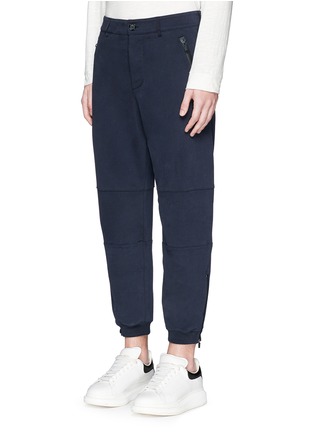 正面 -点击放大 - ALEXANDER MCQUEEN - 拉链裤脚纯棉休闲裤