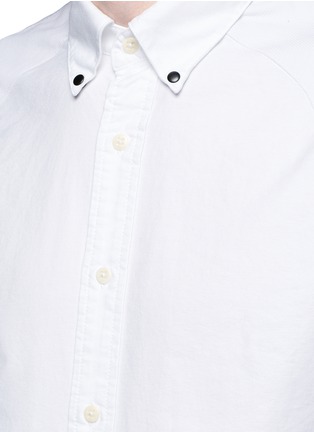 细节 - 点击放大 - DENHAM - 徽章菱格拼贴纯棉衬衫