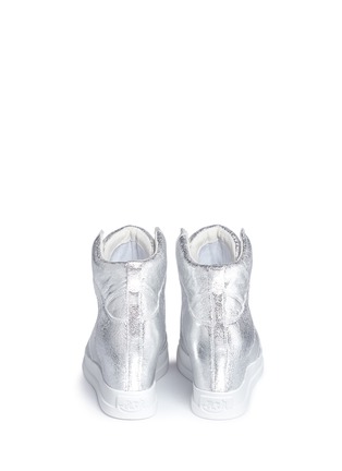 背面 - 点击放大 - ASH - 'Clone' metallic leather wedge sneakers