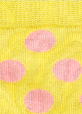 细节 - 点击放大 - HAPPY SOCKS - Big dot and stripe kids socks 2-pair pack
