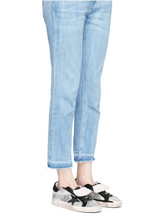 模特儿示范图 - 点击放大 - GOLDEN GOOSE - Super Star仿旧真皮平底鞋