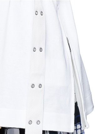 细节 - 点击放大 - SACAI - 腰带装饰纯棉T恤