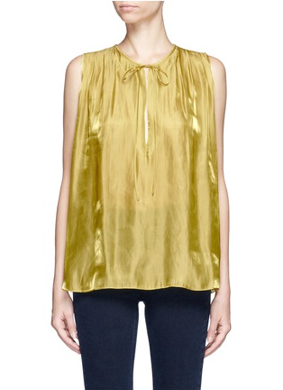 首图 - 点击放大 - RHIÉ - 系带装饰褶裥缎面背心