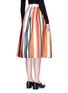 背面 - 点击放大 - ALICE + OLIVIA - NIKOLA彩色条纹褶裥半身裙