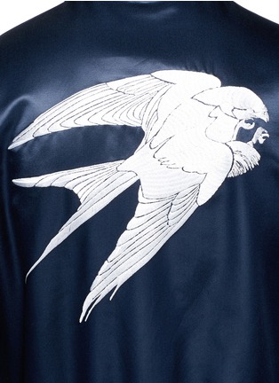 细节 - 点击放大 - ALEXANDER MCQUEEN - 两面穿绸缎夹克