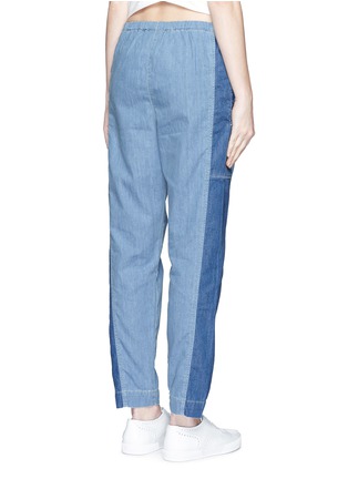 背面 - 点击放大 - KENZO - Colourblock denim elastic sweatpants