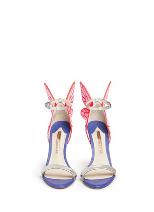 正面 - 点击放大 - SOPHIA WEBSTER - CHIARA蝴蝶花纹拼色高跟凉鞋
