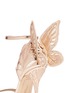 细节 - 点击放大 - SOPHIA WEBSTER - CHIARA蝴蝶花纹刺绣金属色高跟凉鞋