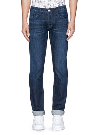 细节 - 点击放大 - 3X1 - M5轻水洗修身牛仔裤