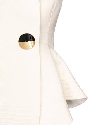 细节 - 点击放大 - ROKSANDA - SIENNA荷叶边绉绸西服外套