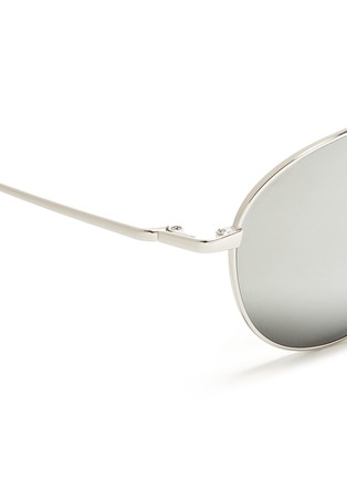 细节 - 点击放大 - OLIVER PEOPLES - 'Benedict' double bridge aviator sunglasses