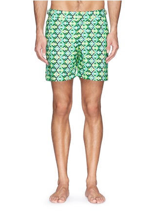首图 - 点击放大 - ORLEBAR BROWN - 'Bulldog Pucci' cotton mid-length swim shorts