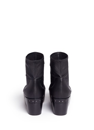 背面 - 点击放大 - RICK OWENS - 弹性羊皮坡跟靴