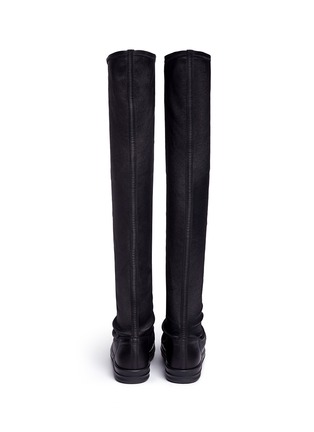 背面 - 点击放大 - RICK OWENS - 弹性羊皮长筒靴