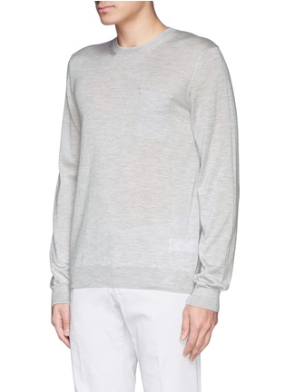 正面 -点击放大 - FAÇONNABLE - Pocket silk-cashmere sweater