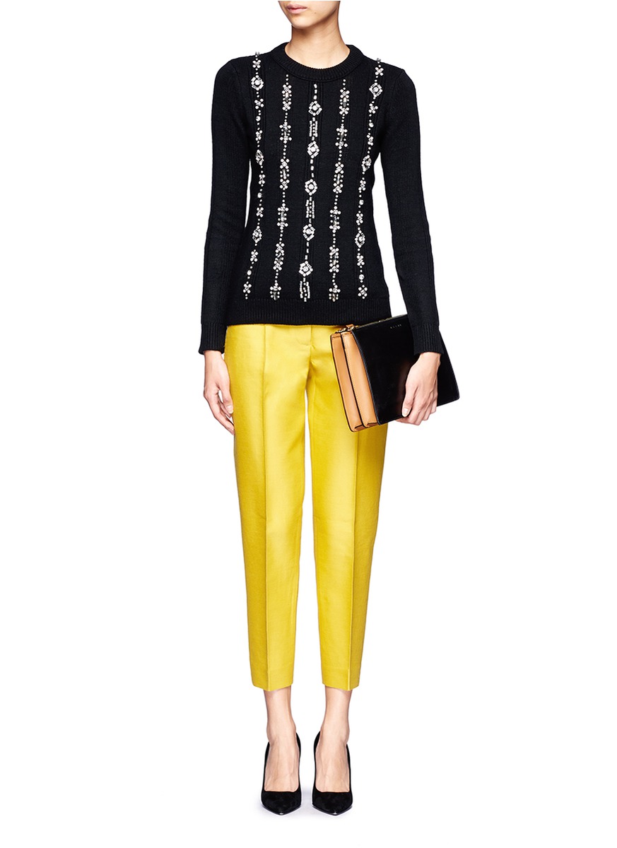 tory burch - 宝石套头毛衣 - 特卖 | 黑色 毛衣 针织衫 | 女装