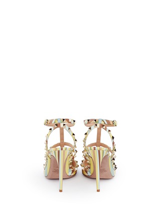 背面 - 点击放大 - VALENTINO GARAVANI - 钻石印花罗马式高跟鞋