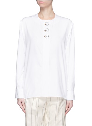 首图 - 点击放大 - BALENCIAGA - 金属扣装饰牛津纺衬衫