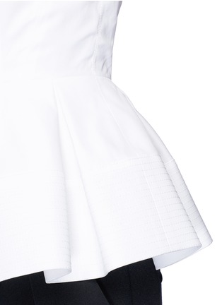 细节 - 点击放大 - BALENCIAGA - 纯棉荷叶边上衣