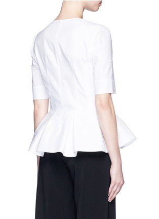 背面 - 点击放大 - BALENCIAGA - 纯棉荷叶边上衣