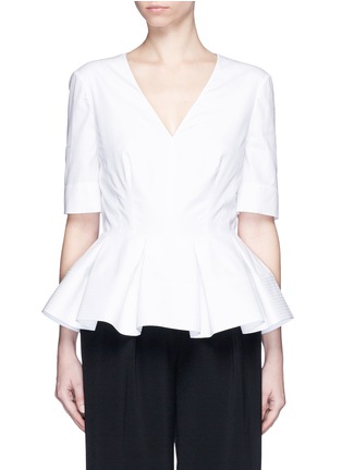 首图 - 点击放大 - BALENCIAGA - 纯棉荷叶边上衣