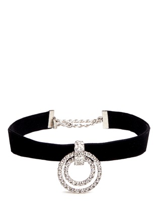 首图 - 点击放大 - KENNETH JAY LANE - 双圈装饰天鹅绒项链