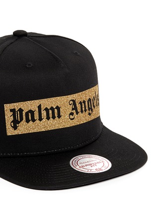 细节 - 点击放大 - Palm Angels - 金色闪粉品牌标志纯棉棒球帽
