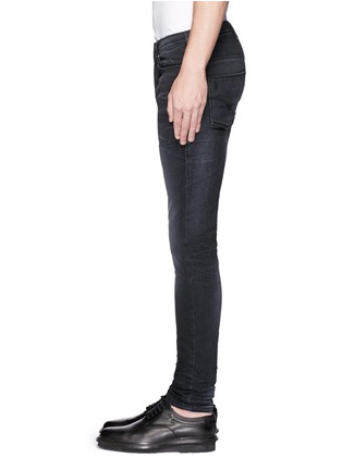 细节 - 点击放大 - NEIL BARRETT - 褶皱装饰弹力修身牛仔裤