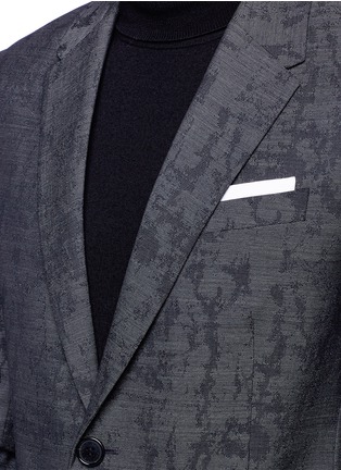 细节 - 点击放大 - NEIL BARRETT - 抽象迷彩羊毛西服外套