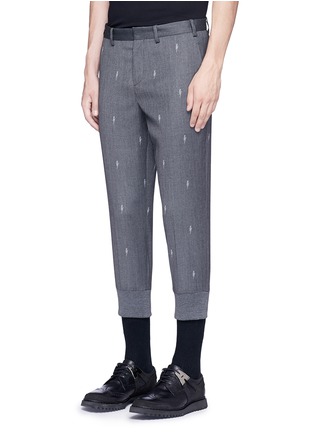 正面 -点击放大 - NEIL BARRETT - 低腰闪电提花七分裤