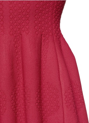 细节 - 点击放大 - ALAÏA - 圆点花纹褶裥弹力连衣裙