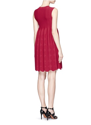 背面 - 点击放大 - ALAÏA - 圆点花纹褶裥弹力连衣裙