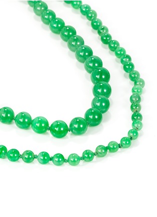 模特儿示范图 - 点击放大 - SAMUEL KUNG - Jadeite bead necklace